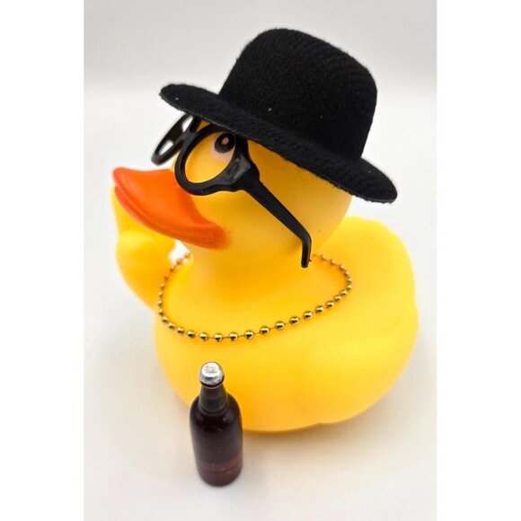 Flip-off Attitude Rubber Duck Dashboard Decor, 3.15in, DIY Assembly Duck - Picture 5 of 6
